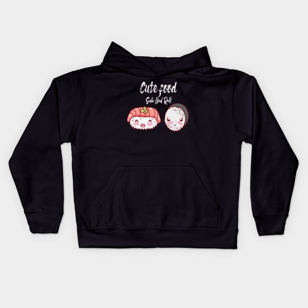 Cute Food Sushi Kids Hoodie by JeffDesign